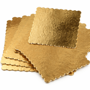 Altın Kare Pasta Altlığı